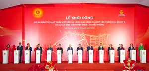 Thủ tướng Chính phủ Phạm Minh Chính dự lễ khởi công 2 dự án trọng điểm tại Hải Phòng