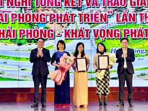 Hải Phòng: Trao giải báo chí "Vì một Hải Phòng phát triển" lần thứ VI