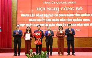 Quảng Ninh: Công bố các quyết định thành lập và hợp nhất các Đảng bộ, cơ quan trực thuộc Tỉnh ủy