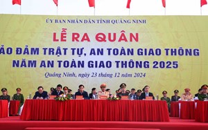 Quảng Ninh: Lễ ra quân đảm bảo trật tự, an toàn giao thông, năm ATGT 2025