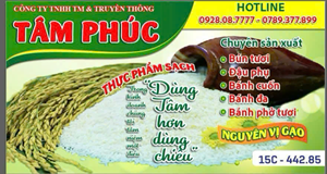 Thực phẩm sạch Tâm Phúc: Hương vị truyền thống, an tâm chất lượng