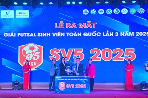 32 đội tranh tài Giải futsal sinh viên toàn quốc 2025