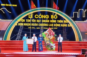 Tân Yên vinh dự đạt chuẩn nông thôn mới và đón nhận Huân chương Lao động hạng Ba