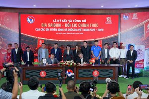 SABECO và VFF gia hạn hợp tác chiến lược, tiếp sức cho Bóng đá Việt Nam giai đoạn 2026