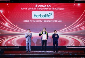 Herbalife Việt Nam được vinh danh Top 10 Công ty Thực phẩm 