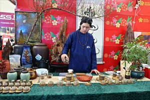 Sắc xuân lan tỏa trong hương vị trà Việt tại Hội chợ Mùa Xuân 2026