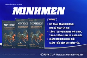 Cảnh báo về Thực phẩm bảo vệ sức khỏe MINHMENs 