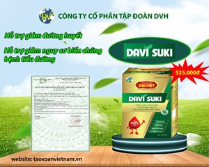  Thực phẩm bảo vệ sức khỏe DAVI SUKI quảng cáo sai sự thật