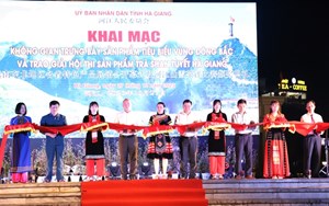 Hà Giang: Khai mạc không gian hàng trưng bày sản phẩm tiêu biểu vùng Đông Bắc