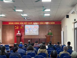 UBND Phường Lĩnh Nam tăng cường công tác tuyên truyền phòng, chống cháy nổ dịp Tết Nguyên đán