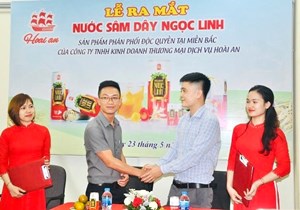 Sâm dây Ngọc Linh ra mắt sản phẩm Nước uống