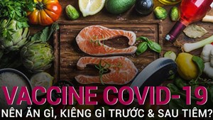 Nên ăn gì, kiêng gì trước và sau khi tiêm vaccine Covid-19?