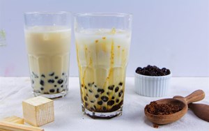 Công thức đặc biệt làm sữa tươi trân châu đường đen và hồng trà sữa 