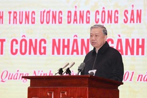 Tổng Bí thư Tô Lâm thăm, chúc Tết công nhân ngành Than Quảng Ninh sau Đại hội XIV