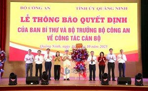 Giám đốc Công an tỉnh Quảng Ninh được điều động giữ chức Ủy viên Ủy ban Kiểm tra Trung ương khóa XIII