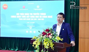 Hội thảo khoa học “Quản trị truyền thông chính sách thúc đẩy khoa học và công nghệ trong khởi nghiệp học sinh – sinh viên”