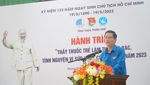 Y Bác sĩ Bệnh viện Trung ương Huế cơ sở 2 và hành trình “Thầy thuốc trẻ làm theo lời Bác, tình nguyện vì sức khoẻ cộng đồng” năm 2023