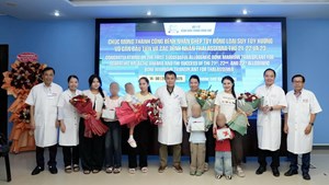 Huế: Ghép tế bào gốc thành công cho bệnh nhi 4 tuổi, người hiến mới 1,5 tuổi