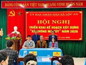 Lộc An đặt mục tiêu toàn bộ thôn đạt chuẩn an toàn vào năm 2026