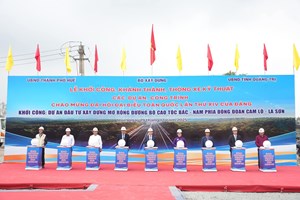 Khởi công mở rộng cao tốc Cam Lộ – La Sơn với vốn đầu tư hơn 6.400 tỷ đồng