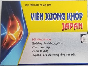 Cảnh báo Viên xương khớp Japan chứa chất cấm Diclofenac 