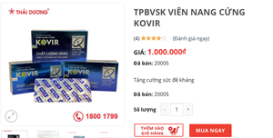 Tổng Cục QLTT chỉ đạo kiểm tra các sản phảm với công dụng "hỗ trợ điều trị Covid-19"