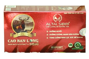  Cảnh báo Sản phẩm Cao ban long Sibiri quảng cáo gây hiểu nhầm 