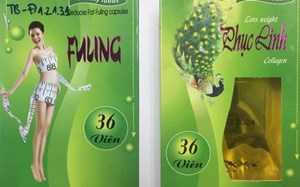 Phát hiện chất cấm trong mẫu thực phẩm chức năng giảm cân Phục linh Collagen