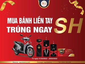 Đến Sapo Bakery: Mua hàng liền tay - Trúng ngay SH