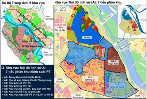 Quy hoạch phân khu nội đô lịch sử: Không gian đô thị chủ yếu là công trình thấp tầng