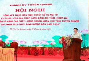 Thành ủy Tuyên Quang: 10 năm thực hiện Nghị quyết số 02-NQ/TU ngày 13/5/2011 của BCH Đảng bộ tỉnh (khóa XV)