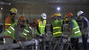 Hợp long bản trung chuyển ga ngầm S9 tuyến đường sắt Nhổn – ga Hà Nội