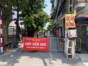 Hà Nội: Điều chỉnh phạm vi, thời gian cách ly tại phường Chương Dương