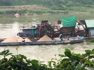 Tuyên Quang: Kiểm tra toàn diện hoạt động khai thác cát, sỏi lòng sông