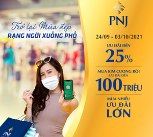 Vàng bạc Phú Nhuận (PNJ): Thiết lập “vùng xanh” đón khách hàng trở lại sau giãn cách