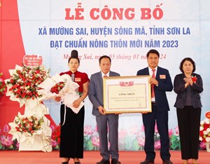 Huyện Sông Mã (Sơn La): Xã Mường Sai đón nhận danh hiệu xã đạt chuẩn Nông thôn mới