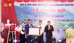 Sơn La: Bản Chiềng Thượng công nhận đạt chuẩn Nông thôn mới, Nông thôn mới kiểu mẫu