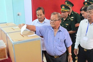 Rộn ràng ngày hội non sông tại xã Bình Hiệp, tỉnh Tây Ninh