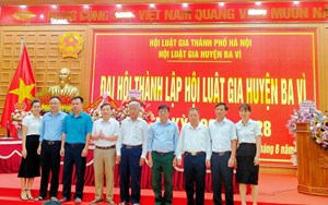 Hà Nội: Huyện Ba Vì tổ chức Đại hội thành lập Hội Luật gia và Đại hội lần thứ nhất nhiệm kỳ 2023- 2028