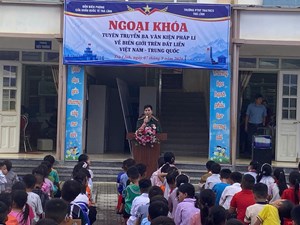 BĐBP Trà Lĩnh: tiếp sức những ngày đầu trường nội trú vùng biên