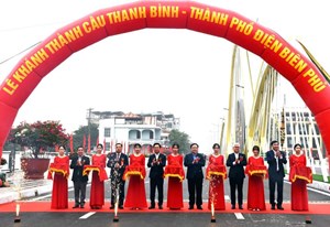 Điện Biên: Khánh thành cầu Thanh Bình bắc qua sông Nậm Rốm