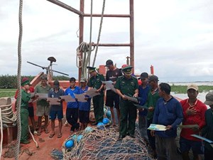 Đồn Biên phòng Tây Yên quyết liệt đấu tranh chống khai thác thủy sản bất hợp pháp (IUU)