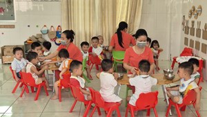 Trường mầm non Rạng Đông – quận Ninh Kiều không ngừng nâng cao chất lượng nuôi dạy trẻ