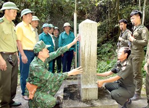 Đồn Biên phòng Cửa khẩu Thanh Thủy phấn đấu đạt nhiều thành tích trong phong trào Quyết thắng