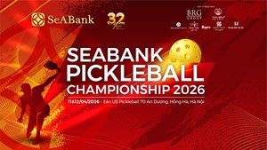 SeABank tổ chức giải Pickleball Championship 2026, gây quỹ học bổng cho trẻ em nghèo nhân dịp 32 năm thành lập
