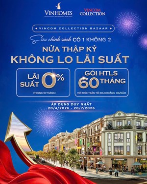Nửa thập kỷ không lo lãi suất, Vincom Collection Bazaar tái định nghĩa bài toán đầu tư BĐS thương mại