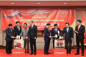 Vietjet công bố đường bay thẳng đầu tiên giữa Việt Nam và Hiroshima mừng Hội nghị thượng đỉnh G7