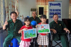 Vinamilk “Viết tiếp câu chuyện hòa bình” bằng tranh và hành động
