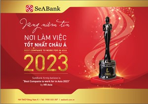 SeABank ba năm liên tiếp được vinh danh “Nơi làm việc tốt nhất châu Á”