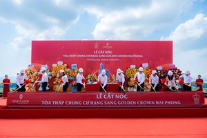 Golden Crown Hai Phong chính thức cất nóc, khẳng định vị thế biểu tượng phố Cảng 